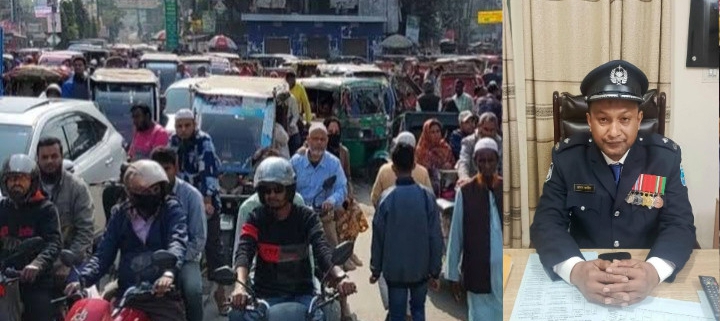ঈদ সামনে রেখে বদরগঞ্জে যানজট নিরসনে কঠোর অবস্থানে ওসি