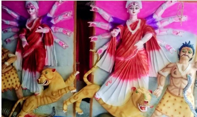 দিঘলিয়ায় শুক্রবার ষষ্ঠীপূজার মধ্য দিয়ে শুরু শারদীয় দুর্গোৎসব